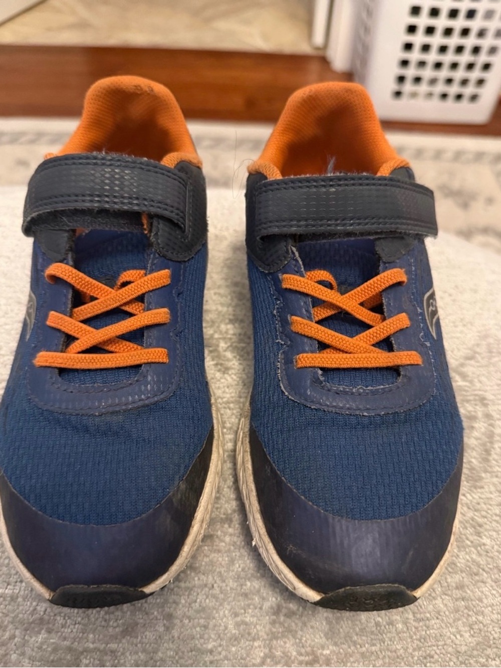 Saucony S-Wind A/C Navy Orange Kids Running Sneakers Size 4M